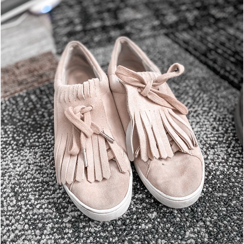 Michael kors tassel suede sneakers